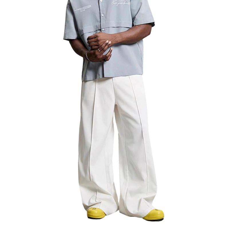 👖 50% RABATT! ✨ Minimalistische Herrenhose mit weitem Bein – Leicht, atmungsaktiv & perfekt für einen modernen, lässigen Look 🚶♂️