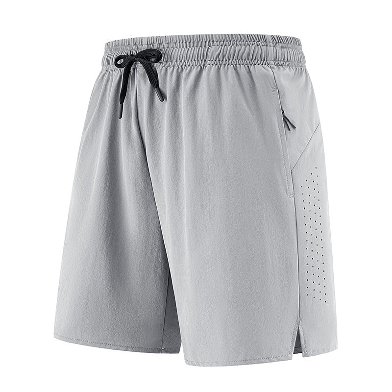 Men's Quick Dry Sports Shorts with Zipper Pockets