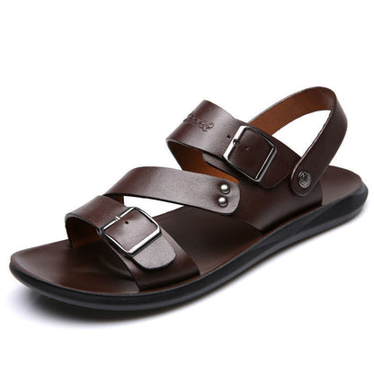 👡🔥 HEUTE 50% RABATT! Neue Herren-Strandsandalien aus Leder – Echtes Leder, rutschfest & perfekt für Sommer, Strand & Alltag ☀️✨