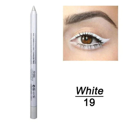 📢📢50 % RABATT!! ⏰ 24 Stunden lang anhaltender, wasserfester Farb-Eyeliner – 14 Farben, Perlmutt- und Matt-Finish, einfach anzuwenden 🎨