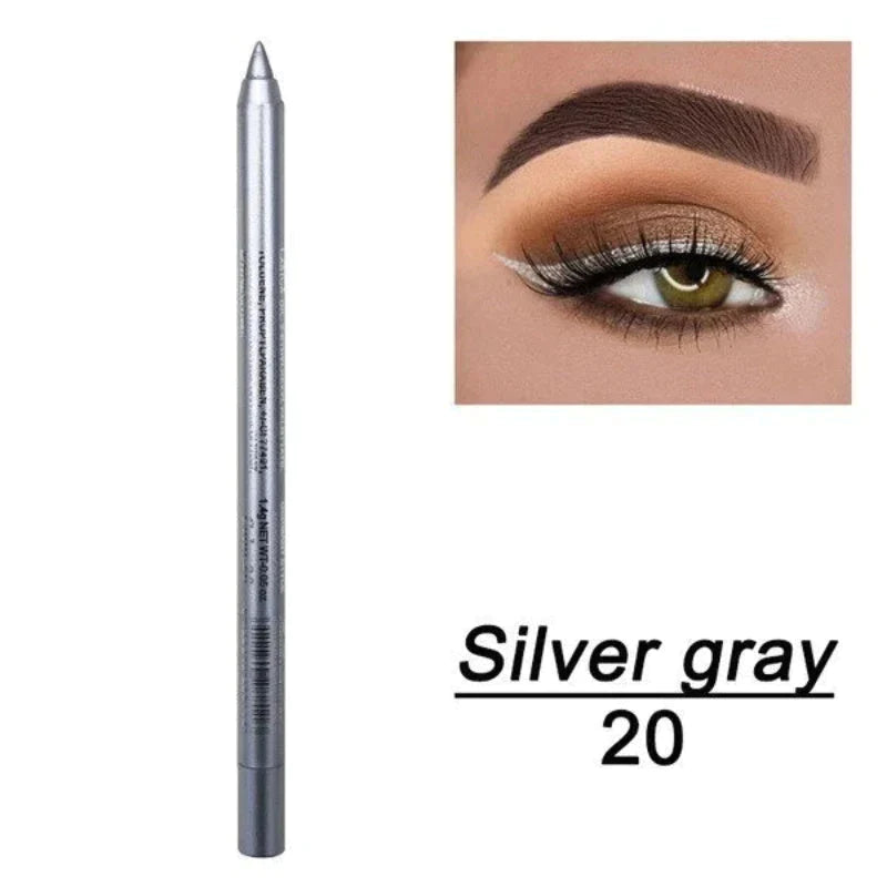 📢📢50 % RABATT!! ⏰ 24 Stunden lang anhaltender, wasserfester Farb-Eyeliner – 14 Farben, Perlmutt- und Matt-Finish, einfach anzuwenden 🎨