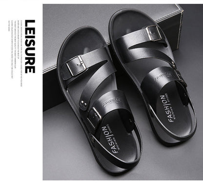 👡🔥 HEUTE 50% RABATT! Neue Herren-Strandsandalien aus Leder – Echtes Leder, rutschfest & perfekt für Sommer, Strand & Alltag ☀️✨