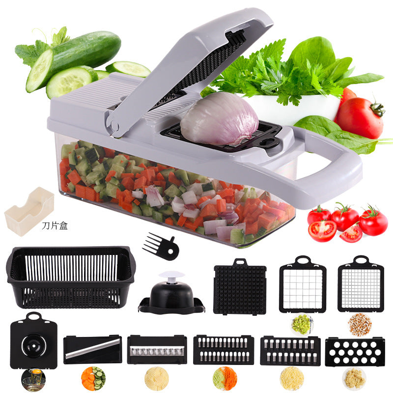 15 Stk. – 1 Set 🧑‍🍳 Multifunktionaler Obst- und Gemüseschneider