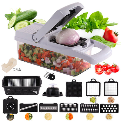 15 Stk. – 1 Set 🧑‍🍳 Multifunktionaler Obst- und Gemüseschneider