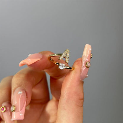 💍 50% RABATT! ✨ Liebes-Initialen-Ring – Personalisierbar, verstellbar & hochwertig verarbeitet – Bedeutungsvolles Geschenk für dich & deine Liebsten ❤️