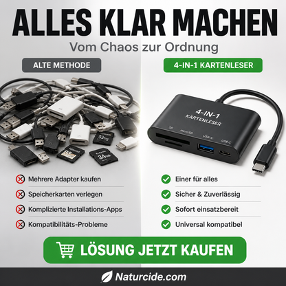 3-in-1 USB-C Speicherkartenleser