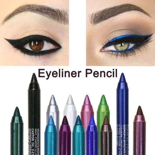 📢📢50 % RABATT!! ⏰ 24 Stunden lang anhaltender, wasserfester Farb-Eyeliner – 14 Farben, Perlmutt- und Matt-Finish, einfach anzuwenden 🎨