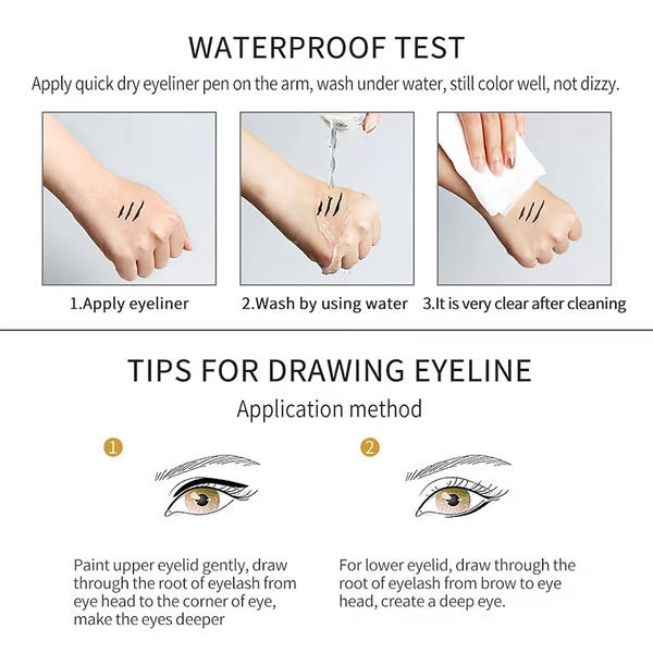 📢📢50 % RABATT!! ⏰ 24 Stunden lang anhaltender, wasserfester Farb-Eyeliner – 14 Farben, Perlmutt- und Matt-Finish, einfach anzuwenden 🎨