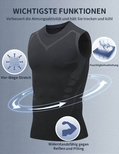 👚 50% RABATT! 🔥 Ionic Shaping ärmelloses Shirt – 2026 Neue Version – Figurformend, atmungsaktiv & perfekt für unter jedem Outfit ✨