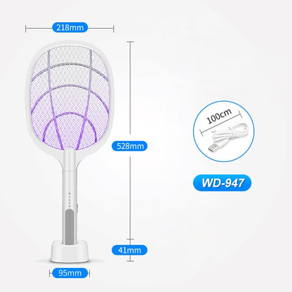 🚫🦟2-in-1 elektrische Fliegenklatsche und Mückenschutzlampe für die Nacht