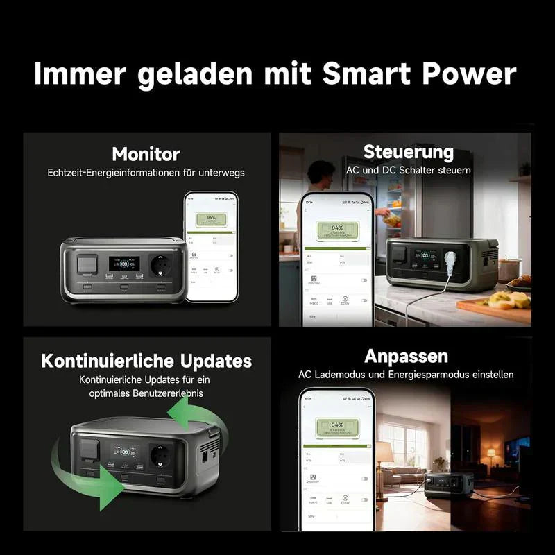 🔋 60% RABATT! ⚡ Tragbare Powerstation 256Wh LiFePO4 – 300W (Max 600W), <20ms USV – 100W USB-C, 3000 Zyklen – ideal für Camping, Reisen oder Notfälle 🏕️🔌✨