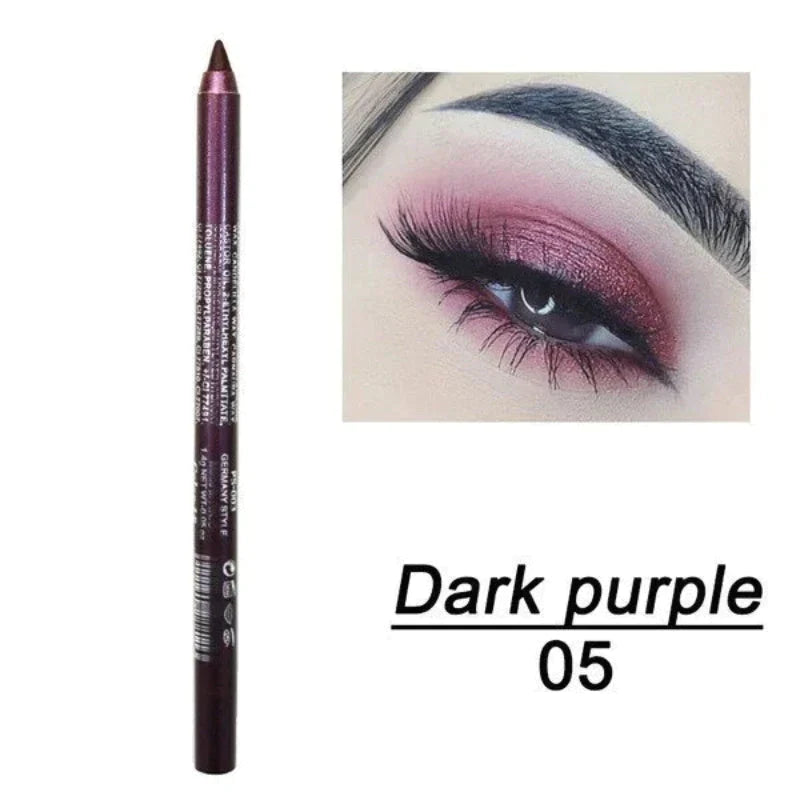 📢📢50 % RABATT!! ⏰ 24 Stunden lang anhaltender, wasserfester Farb-Eyeliner – 14 Farben, Perlmutt- und Matt-Finish, einfach anzuwenden 🎨