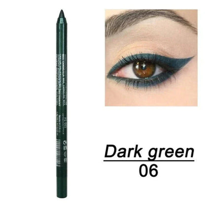 📢📢50 % RABATT!! ⏰ 24 Stunden lang anhaltender, wasserfester Farb-Eyeliner – 14 Farben, Perlmutt- und Matt-Finish, einfach anzuwenden 🎨
