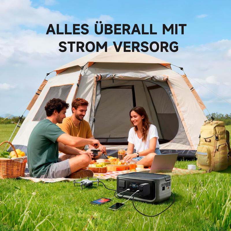 🔋 60% RABATT! ⚡ Tragbare Powerstation 256Wh LiFePO4 – 300W (Max 600W), <20ms USV – 100W USB-C, 3000 Zyklen – ideal für Camping, Reisen oder Notfälle 🏕️🔌✨