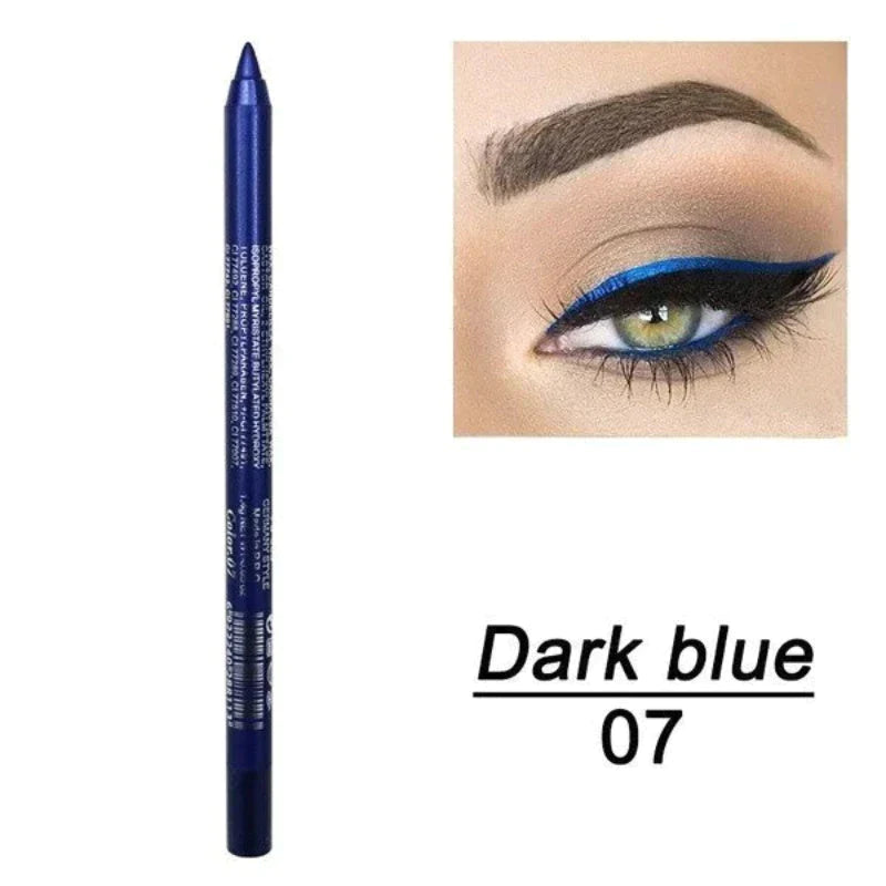 📢📢50 % RABATT!! ⏰ 24 Stunden lang anhaltender, wasserfester Farb-Eyeliner – 14 Farben, Perlmutt- und Matt-Finish, einfach anzuwenden 🎨