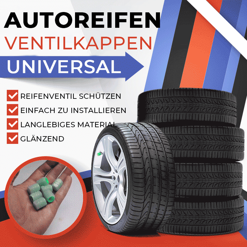 🎁 Heißer Verkauf 60% Rabatt💥Universelle Ventilkappen Für Autoreifen,4Stück