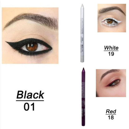 📢📢50 % RABATT!! ⏰ 24 Stunden lang anhaltender, wasserfester Farb-Eyeliner – 14 Farben, Perlmutt- und Matt-Finish, einfach anzuwenden 🎨