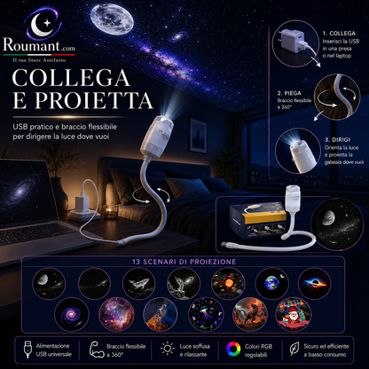 📢📢 JETZT 50 % RABATT!! ⏰🌌USB-Lampe mit Sternenhimmel-Projektion – Farbwechsel, dimmbar & tragbar – Perfekt für Kinderzimmer, Schlafzimmer & gemütliche Abende ✨