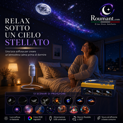 📢📢 JETZT 50 % RABATT!! ⏰🌌USB-Lampe mit Sternenhimmel-Projektion – Farbwechsel, dimmbar & tragbar – Perfekt für Kinderzimmer, Schlafzimmer & gemütliche Abende ✨