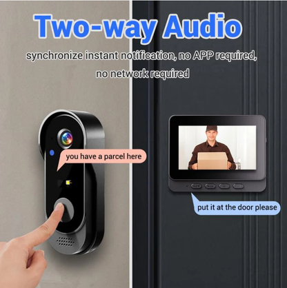 📹 50% RABATT! 💎 Drahtlose Türklingel-Kamera – 1080P HD, 170° Weitwinkel & IPX65 wetterfest – Für mehr Sicherheit & Kontrolle an Ihrer Haustür – perfekt für Zuhause 🏡🔔✨