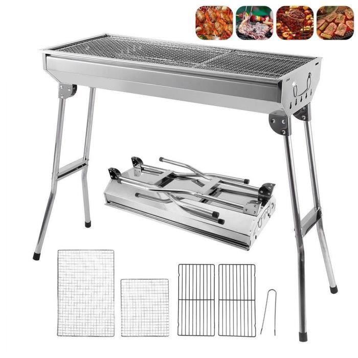🔥 50% RABATT! 🍖 Klappbarer Outdoor-Grill aus Edelstahl – Kompakt, Strapazierfähig & Perfekt Für Camping, Garten & BBQ-Partys 🏕️