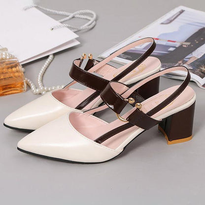 💎 – 50 % RABATT AUF DAMENSANDALEN MIT HOHEM ABSATZ! 💎 Spitz zulaufende Zehenpartie, stabiler 6-cm-Blockabsatz & atmungsaktiv ✨ & Respirantes ✨