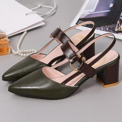 💎 – 50 % RABATT AUF DAMENSANDALEN MIT HOHEM ABSATZ! 💎 Spitz zulaufende Zehenpartie, stabiler 6-cm-Blockabsatz & atmungsaktiv ✨ & Respirantes ✨