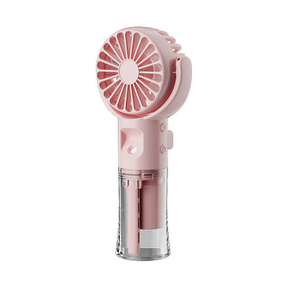 🌟 Zwei kaufen, 10% Rabatt! 💧 Tragbarer Wiederaufladbarer Handventilator mit Nebelfunktion