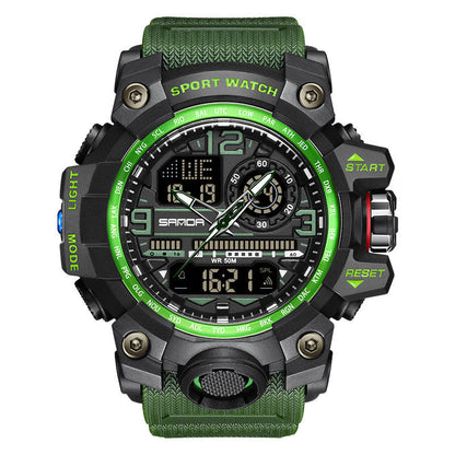 💦100m Wasserdicht⌚Multifunktionale wasserdichte Herrenuhr mit Leuchtmasse