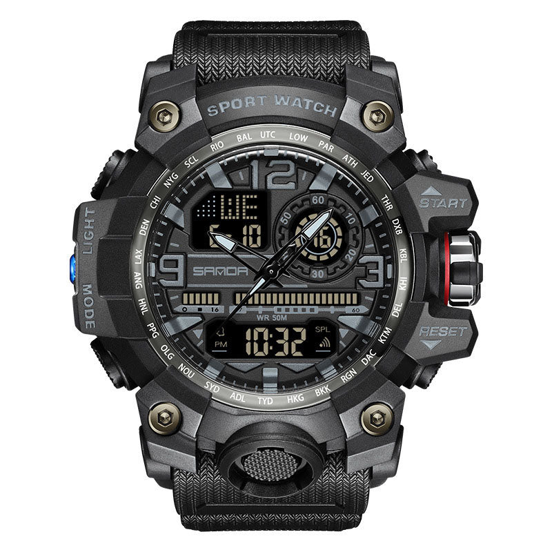💦100m Wasserdicht⌚Multifunktionale wasserdichte Herrenuhr mit Leuchtmasse