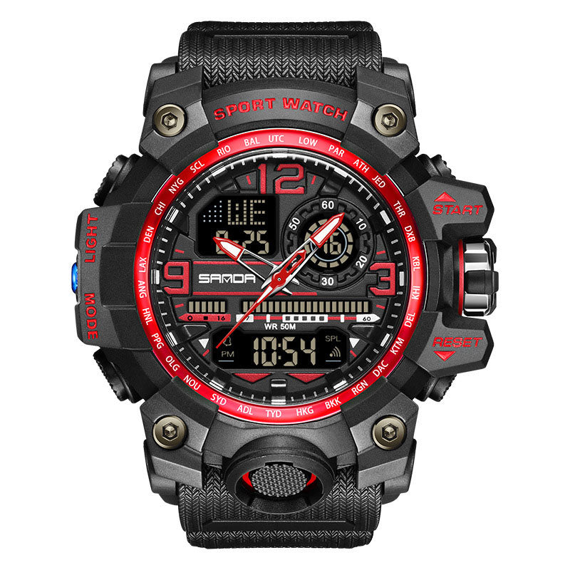 💦100m Wasserdicht⌚Multifunktionale wasserdichte Herrenuhr mit Leuchtmasse