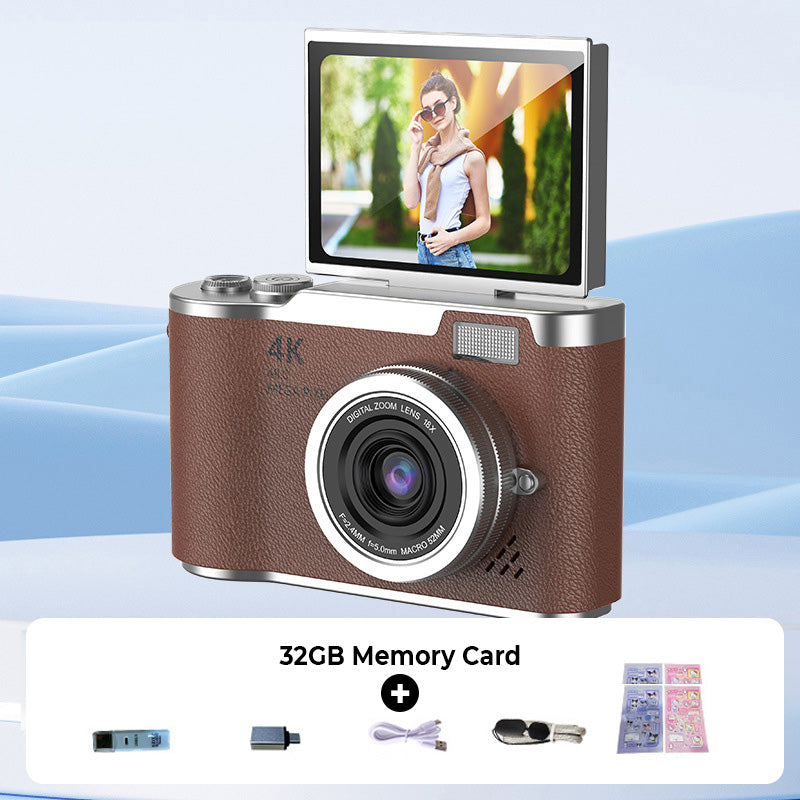 📸 50% RABATT! 🎥 4K HD Flip-Screen Digitalkamera – Autofokus, 16X Digitalzoom & Perfekt für Vlogs & Fotografie ✨