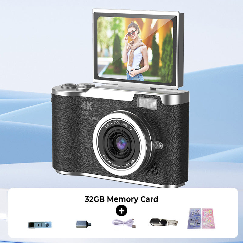 📸 50% RABATT! 🎥 4K HD Flip-Screen Digitalkamera – Autofokus, 16X Digitalzoom & Perfekt für Vlogs & Fotografie ✨