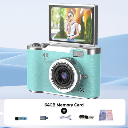 📸 50% RABATT! 🎥 4K HD Flip-Screen Digitalkamera – Autofokus, 16X Digitalzoom & Perfekt für Vlogs & Fotografie ✨