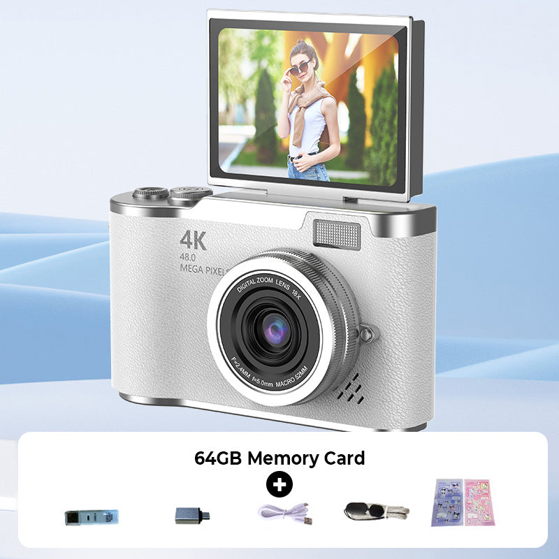 📸 50% RABATT! 🎥 4K HD Flip-Screen Digitalkamera – Autofokus, 16X Digitalzoom & Perfekt für Vlogs & Fotografie ✨