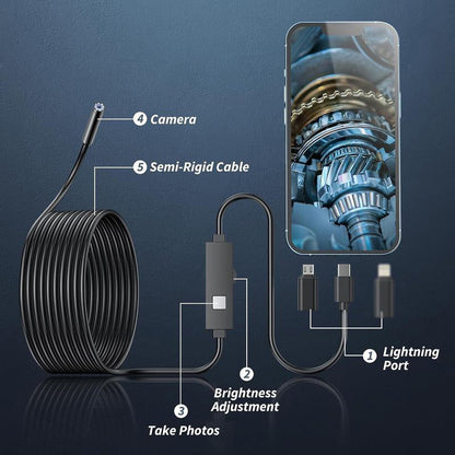 ⏳50 % Rabatt, Zeitlich begrenzt!🔍Wasserdichte HD-Endoskopiekamera