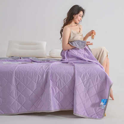 ❄️Breathable Bedruckte waschbare Sommer Kühlung Comforter💤Kein Pilling, bequem und atmungsaktiv, antibakteriell