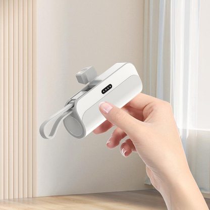 ✨Tragbare Powerbank mit hoher Kapazität und integrierten Kabeln