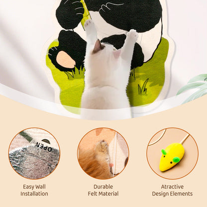 🐱Heißer Verkauf 50% Rabatt🔥Wandmontiertes Katzenkratzbrett ohne Installation