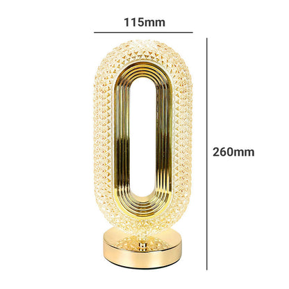 🛍️ 50 % Rabatt – Wiederaufladbare LED-Nachtlichtlampe mit Kristall-Optik, luxuriöses Design für Schlafzimmer & Wohnbereich ✨