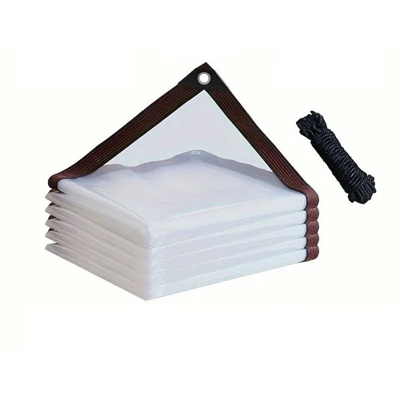 🛡️ LIMITIERT: 50% RABATT! 🔥 Hochbelastbare Transparente Plane – Wasserdicht, Isolierend & UV-Beständig mit Aluminium-Ösen ⛈️