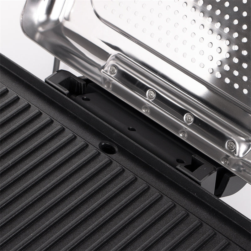 🔥-52% Aktion – Nur solange der Vorrat reicht⏳2200W Rauchfreier Indoors Grill mit Antihaft-Grillplatte🥩