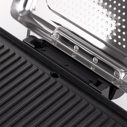 🔥-52% Aktion – Nur solange der Vorrat reicht⏳2200W Rauchfreier Indoors Grill mit Antihaft-Grillplatte🥩