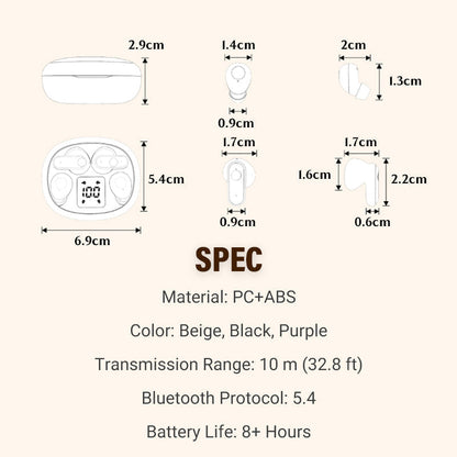 ⏰ 50 % RABATT – Nur für kurze Zeit 🎧 Mini Bluetooth In-Ear Kopfhörer ✨ Leicht, Komfortabel & Kabellos für Musik, Anrufe und Sport