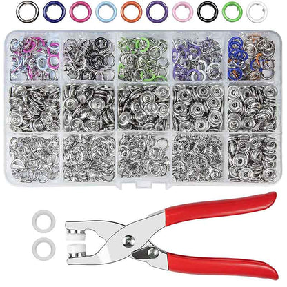 🧵 50% RABATT! 🔘 DIY-Knopf-Set – Komplettes Werkzeugset, einfache Anwendung & langlebige Befestigung – Ideal zum Reparieren & Verstärken Ihrer Kleidung ✂️