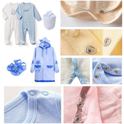 🧵 50% RABATT! 🔘 DIY-Knopf-Set – Komplettes Werkzeugset, einfache Anwendung & langlebige Befestigung – Ideal zum Reparieren & Verstärken Ihrer Kleidung ✂️