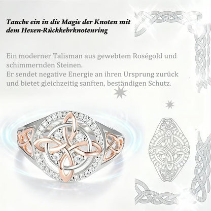 🔮 50% RABATT! 💍 Handgefertigter Hexenknoten-Ring – Ewige Bindung, Schutz & zeitloses Symbol – Nachhaltiger Schmuck für Dich & Deine Liebsten ✨