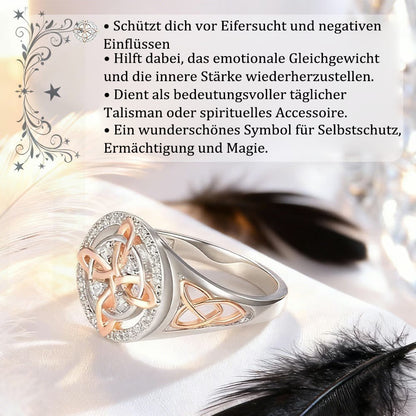 🔮 50% RABATT! 💍 Handgefertigter Hexenknoten-Ring – Ewige Bindung, Schutz & zeitloses Symbol – Nachhaltiger Schmuck für Dich & Deine Liebsten ✨