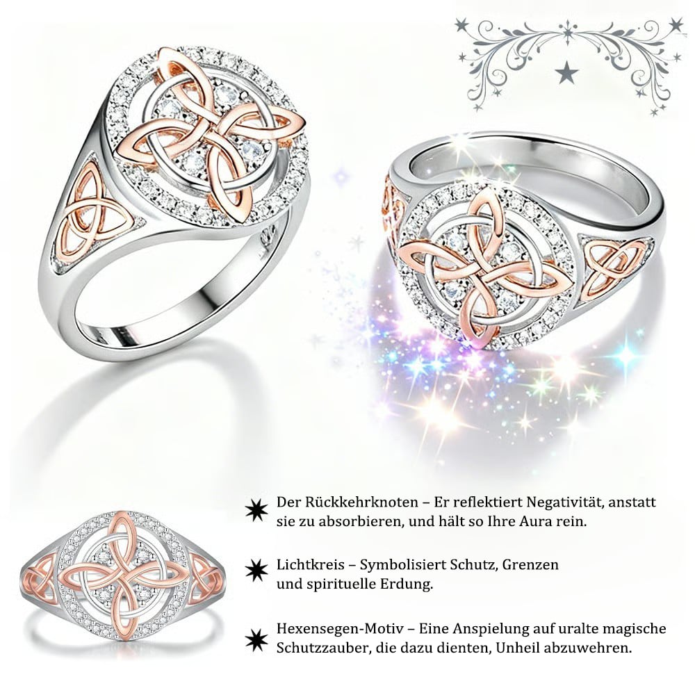 🔮 50% RABATT! 💍 Handgefertigter Hexenknoten-Ring – Ewige Bindung, Schutz & zeitloses Symbol – Nachhaltiger Schmuck für Dich & Deine Liebsten ✨