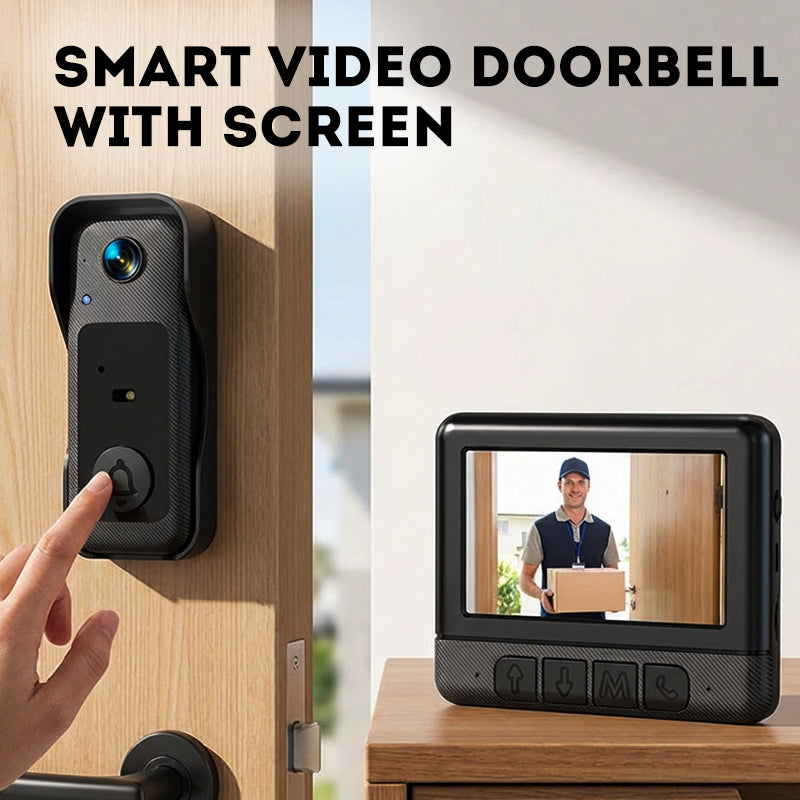 ⏳Limited-time 50% off⏰Wireless Smart Video Doorbell with Display Screen📹